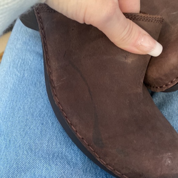 Merrell Emma Brunette Leather Clogs WM Size 11 - Picture 7 of 7